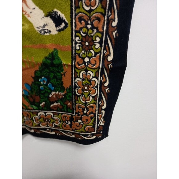 VTG Tapestry Wall Hanging Galloping Wild Horses Western Equestrian BOHO 58"x37" - Picture 3 of 12